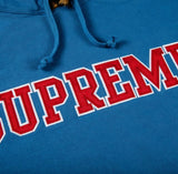 Supreme Leopard Trim Pale Royal Hoodie