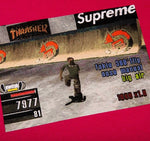 Supreme X Thrasher Game Pink Tee