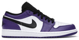 Jordan 1 Low Court Purple White