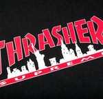 Supreme X Thrasher Skyline Black Tee