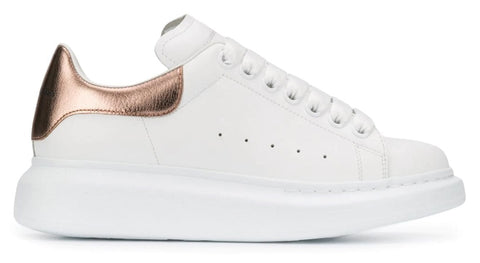 Alexander McQueen Oversized White Rose Sneakers