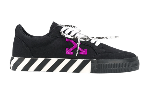 Off-White Vulc Low Logo Patch Black Purple